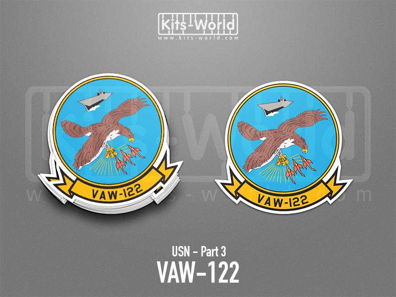 Kitsworld SAV Sticker - US Navy - VAW-122 Approx height: 100 mm KWS4-1 